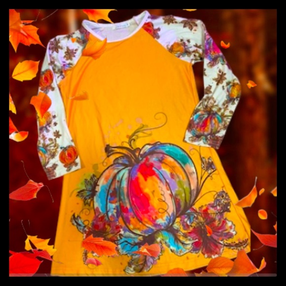Zulily Sunshine swing fall shift dress bogo - Picture 1 of 9